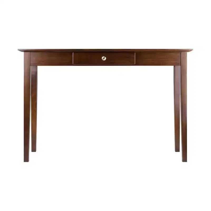 Winsome Rochester Console Table Antique Walnut : Hardwood Sofa Table with Storage Drawer