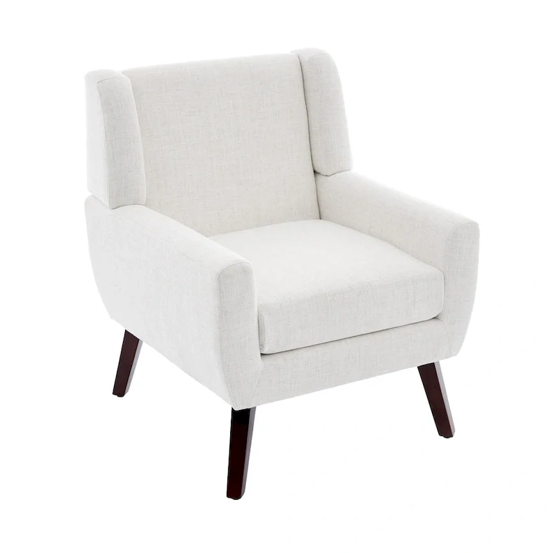 Wide Back Accent Chair with Wingback Design - Single Seater