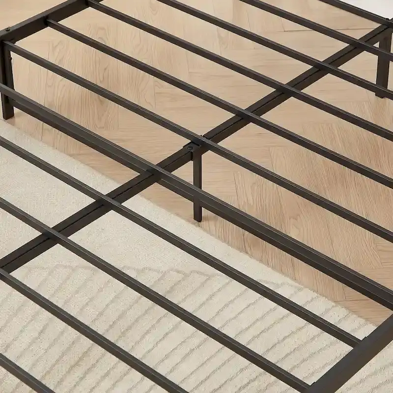 Grey & Queen Bed with Charging Station