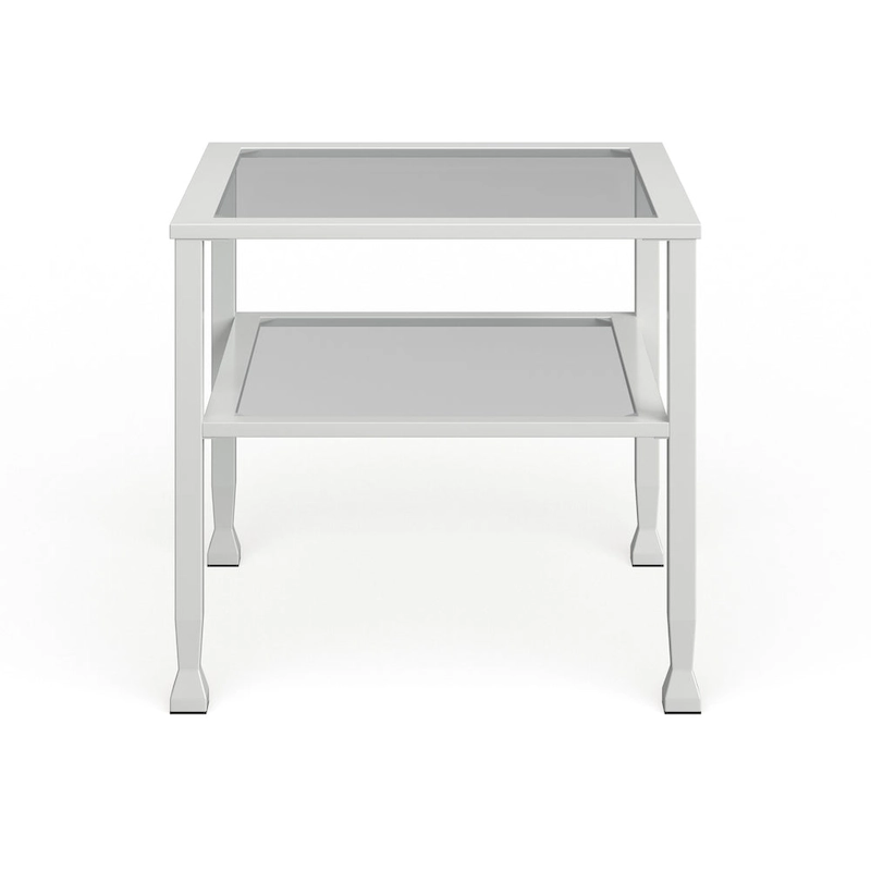 SEI Furniture Jaymes Gold & Metal Glass Top Cocktail Table