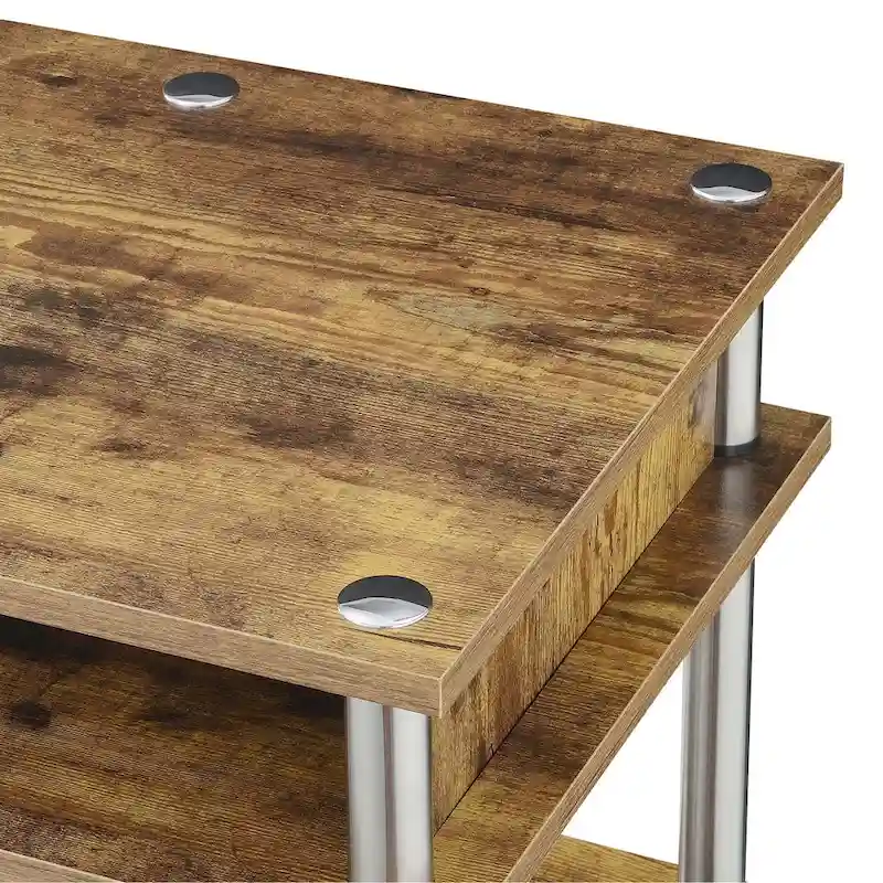 Designs2Go No Tools Student Desk with Shelves