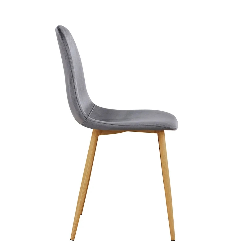 HomyLin Dining Chair Set of 4 Upholstered Fabric Low Back Armless