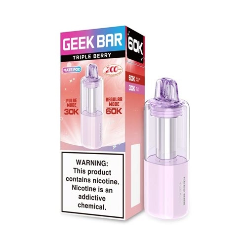 Geek Bar Mate 60K Triple Berry Replacement Pods Packaging