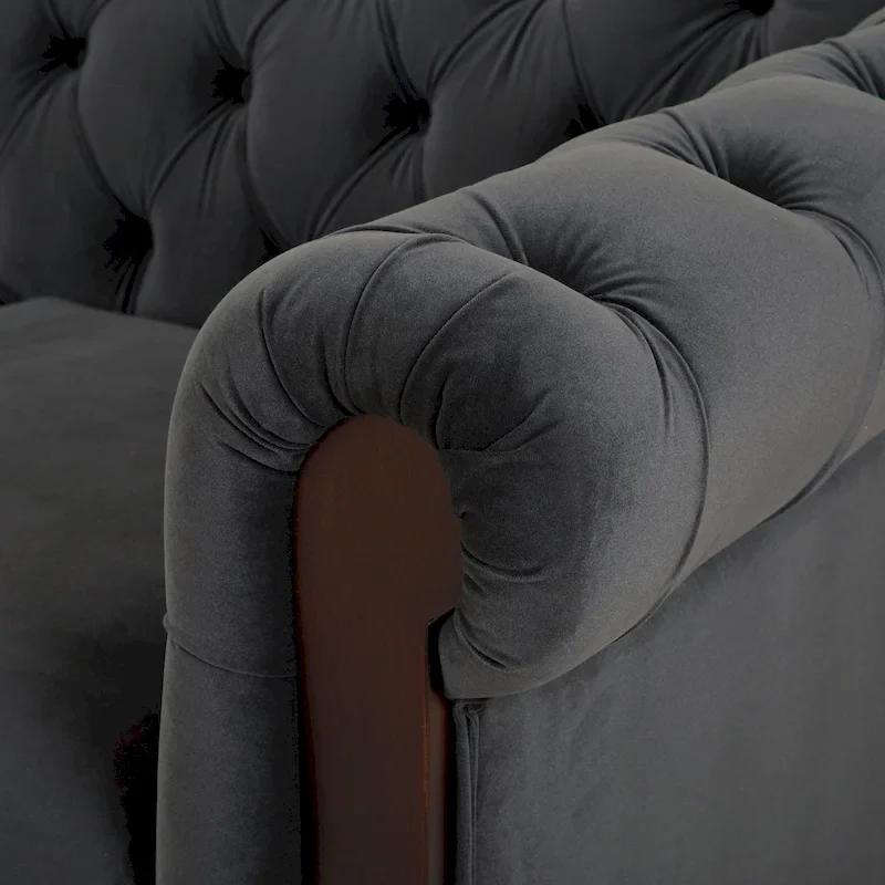 Chesterfield Velvet Loveseat Sofa