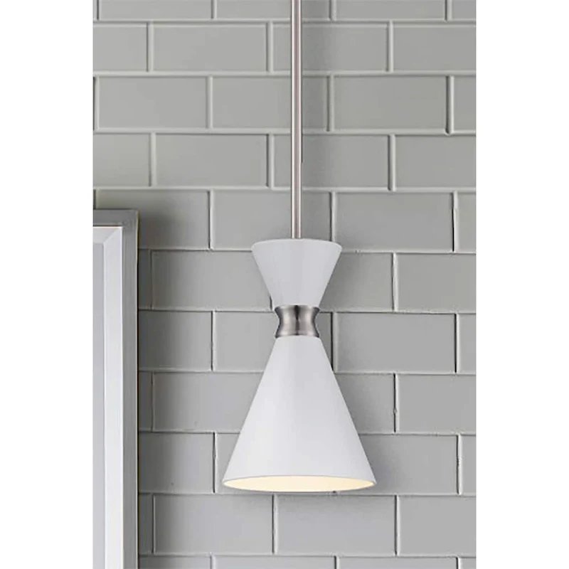 Kovacs Conic 5-1/2  Wide Single Light Mini Pendant with Glitter Gloss