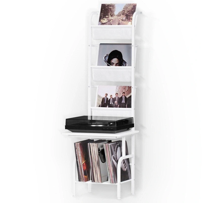 Tall Record Player Stand - 19.68 x 15.35 x 56.69 inches