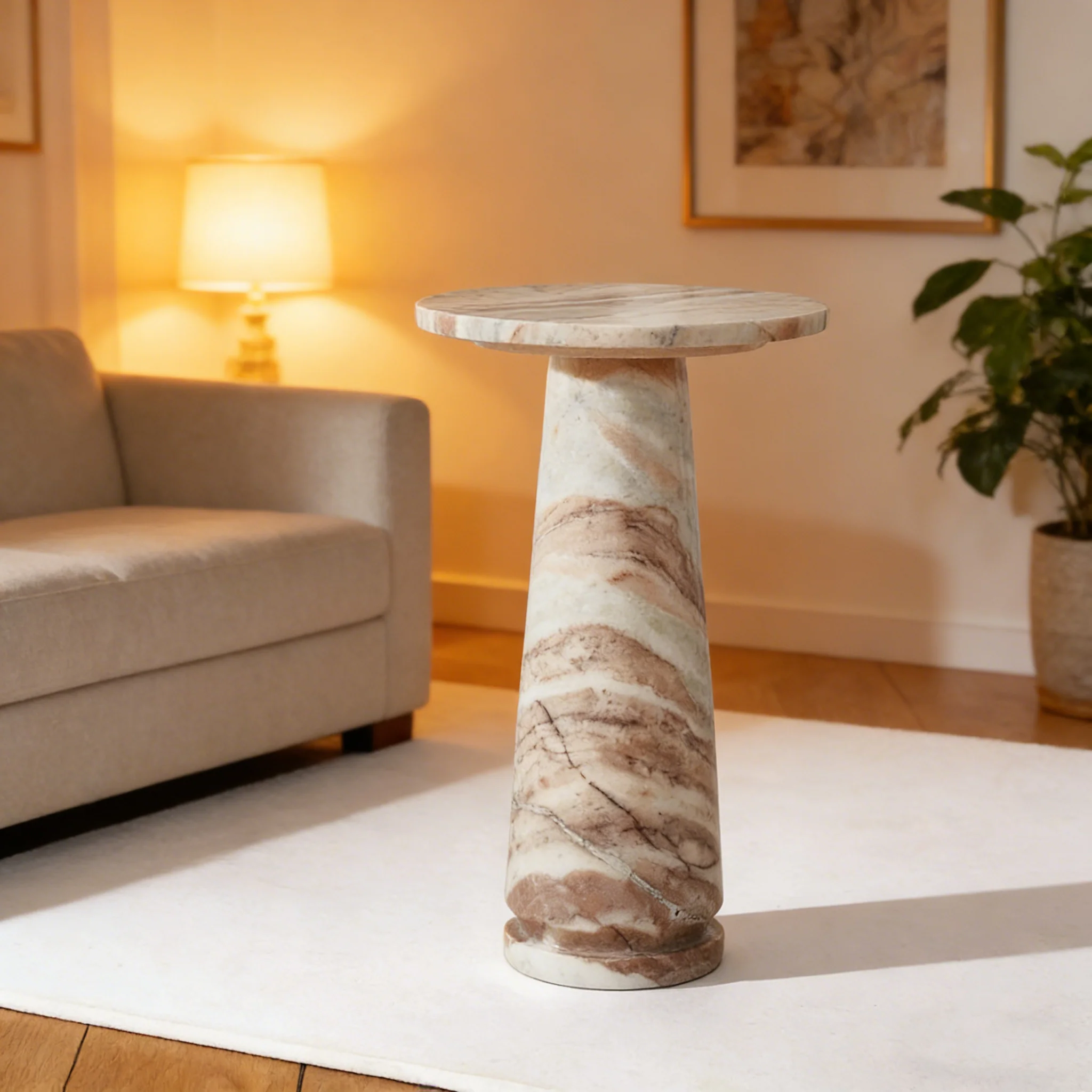 Round Marble Side TaBle
