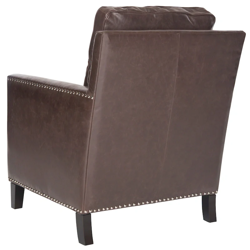 SAFAVIEH Kylee Peach Pink/ White Polyester Fabric Club Chair - 28.5 x 31.9 x 38.2 - 29Wx32Dx38H