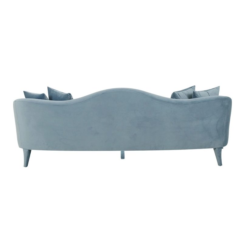 Naya Velvet Sofa - 96W x 36.2D x 34.3H - 96W x 36.2D x 34.3H