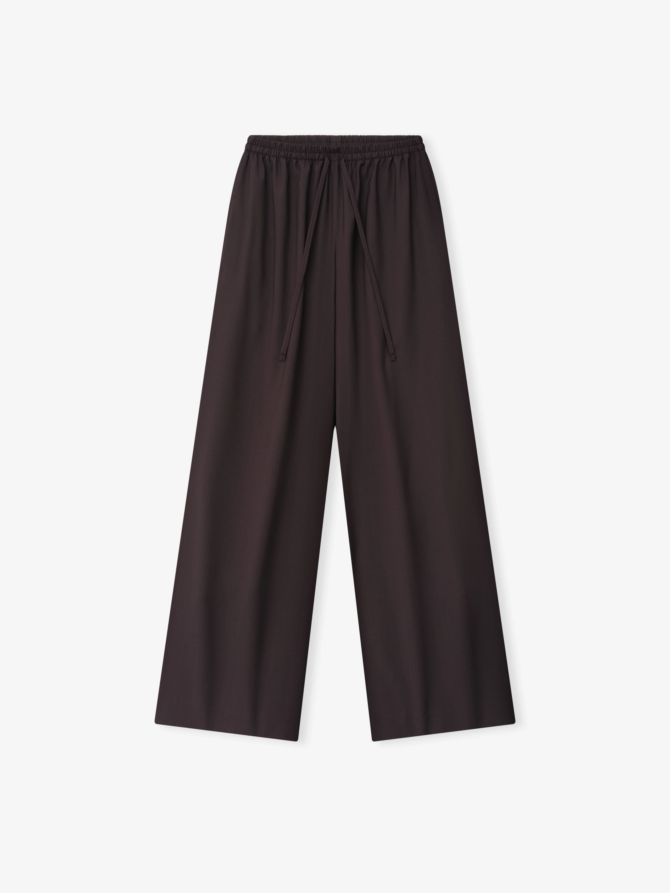 Womens Easy Care Wool Drawstring Pants