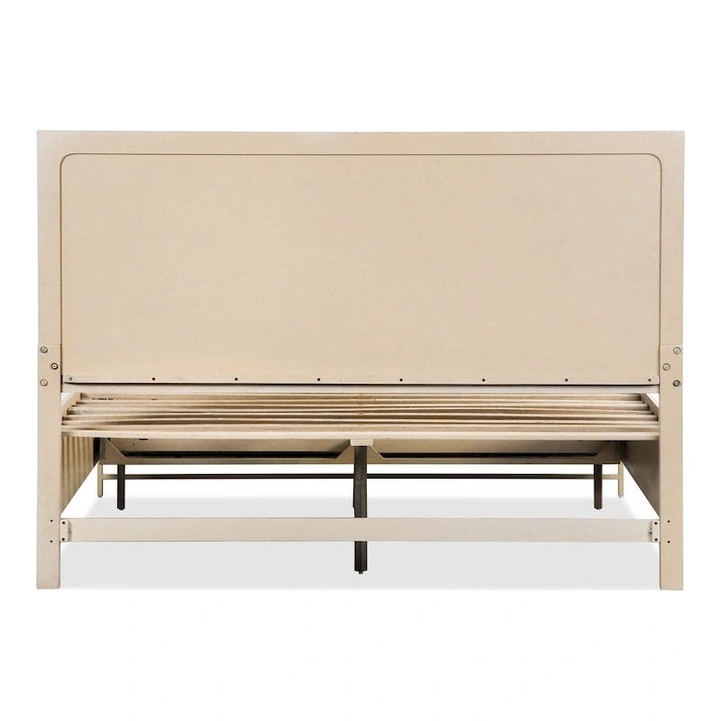 Furniture of America Drayden Transitional Oak Solid Wood 2-Piece Bed and Nightstand Bedroom Set