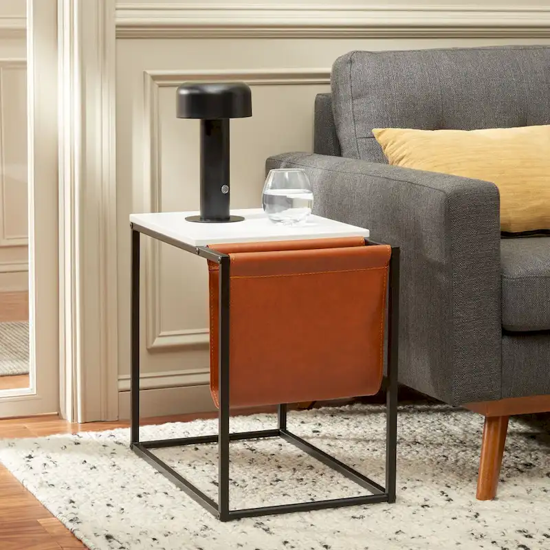 SAFAVIEH Eldora Side Table - 22 L x 14 W x 20 H - 22Wx14Dx20H