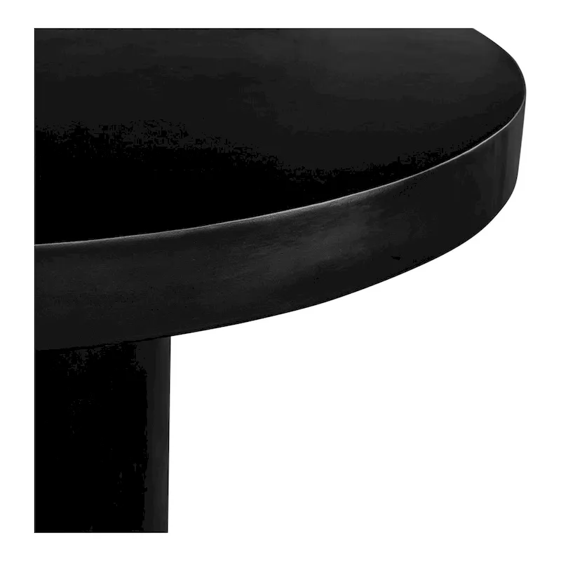 Aurelle Home Modern Concrete Outdoor Round Dining Table