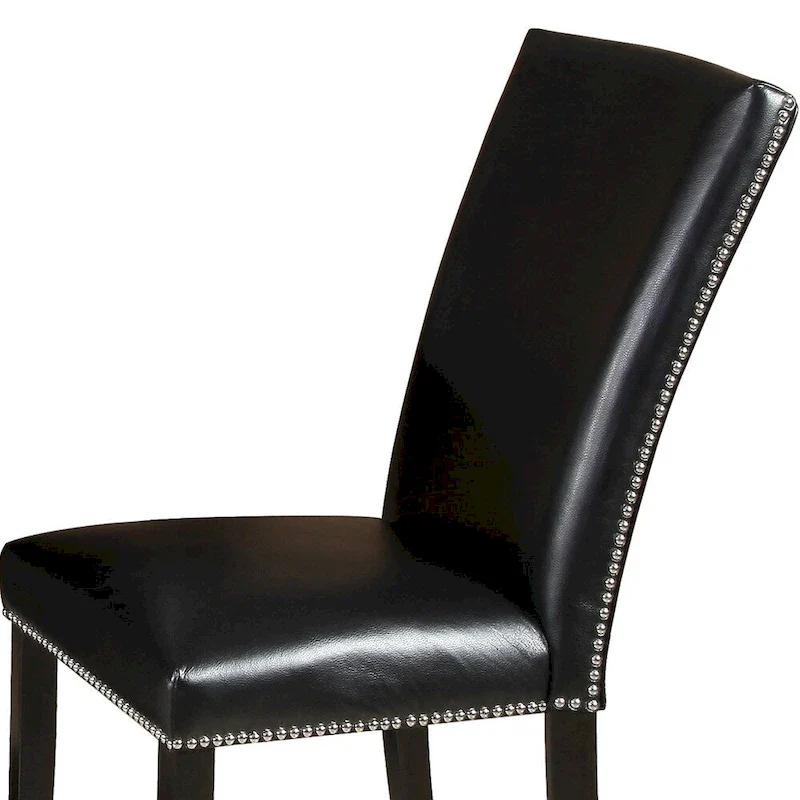 Steve Silver Fenton Black Dining Chair with Nailheads (Set of 2)