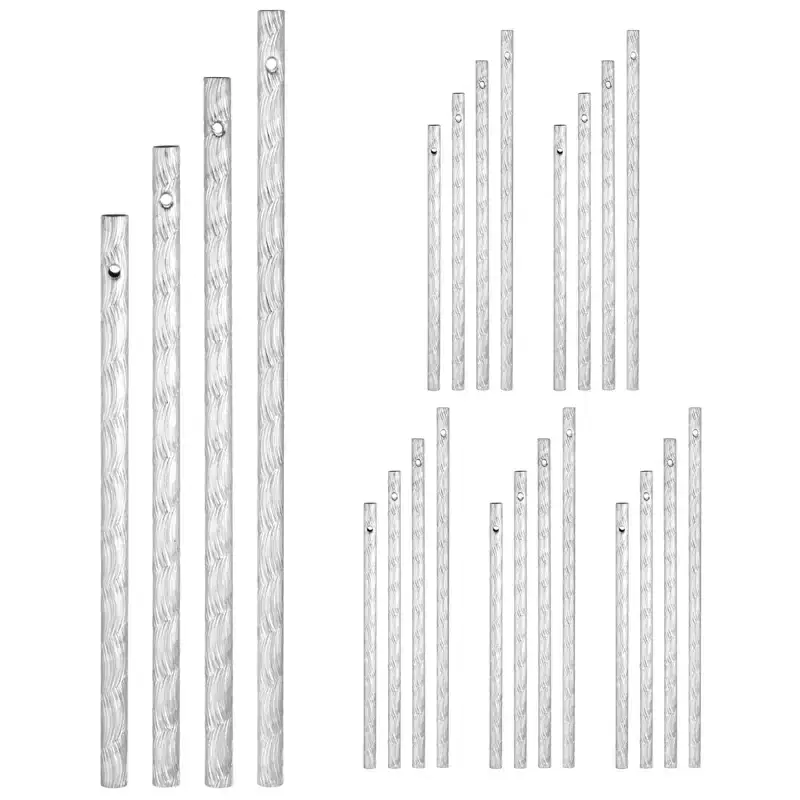 Unique Bargains Aluminum Durable DIY Outdoor Wind Chime 4 Sizes