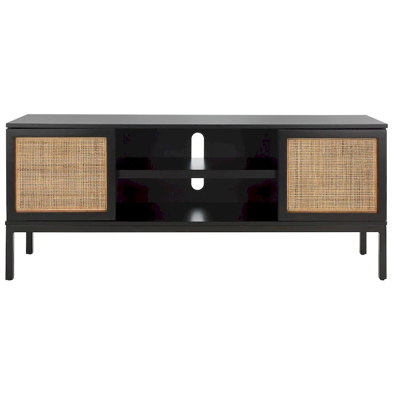 Cristen 1 Shelf Rattan Media Stand - 54  W x 15  D x 22  H - 54Wx15Dx22H