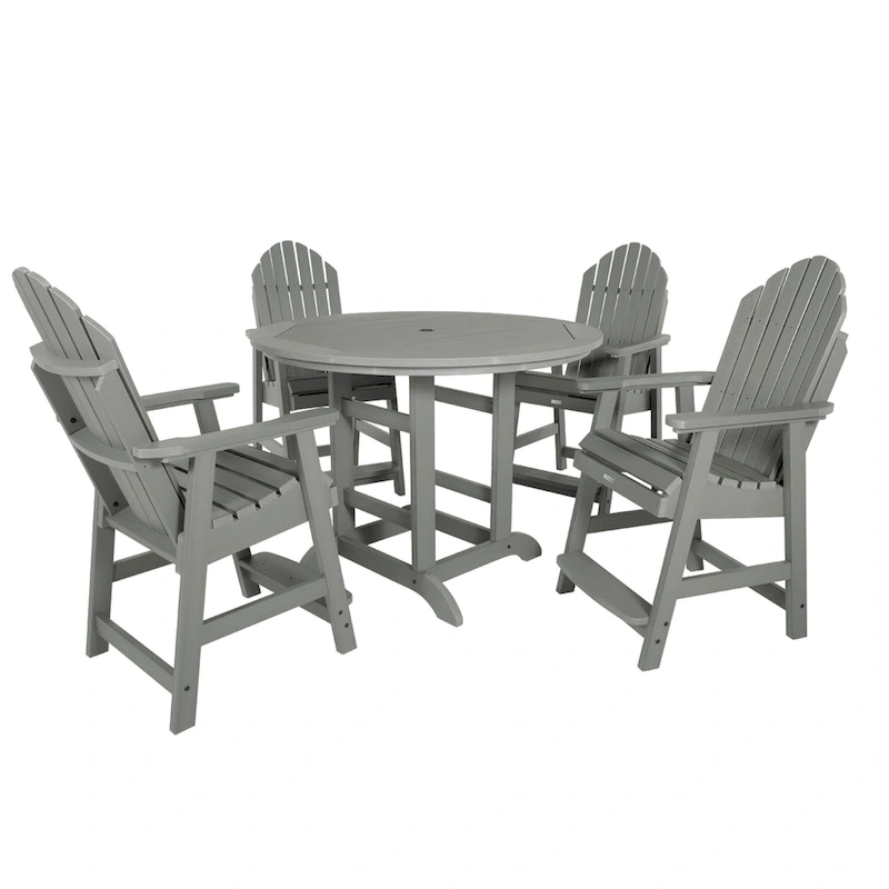 Hamilton 5-Piece Outdoor Counter Height Dining Set - 48 Round Table