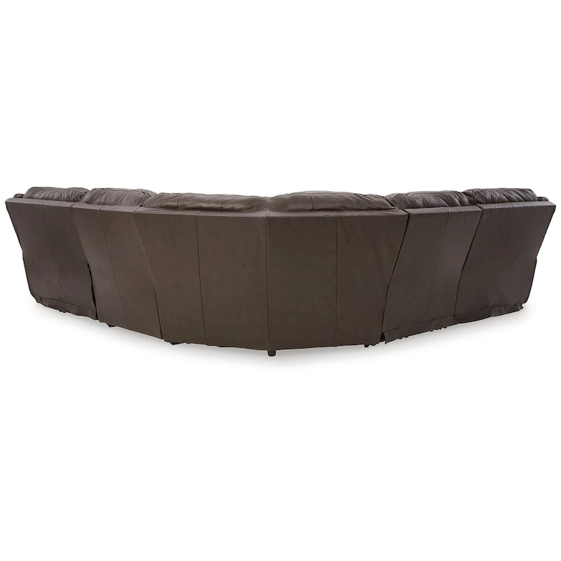 Signature Design by Ashley Dunleith Brown 5-Piece Power Reclining Sectional - 123 W x 123 D x 43 H