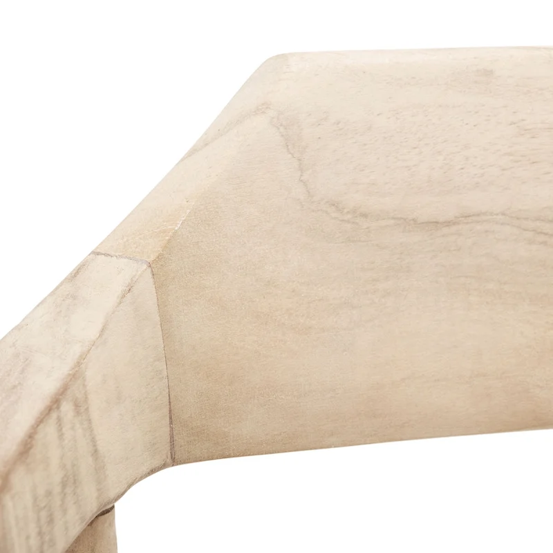 Munro Wanda Woven Leather & Solid Wood Accent Chair (Fully Assembled) - 22  W x 20.5  L x 28.5  H - 22Wx21Dx29H