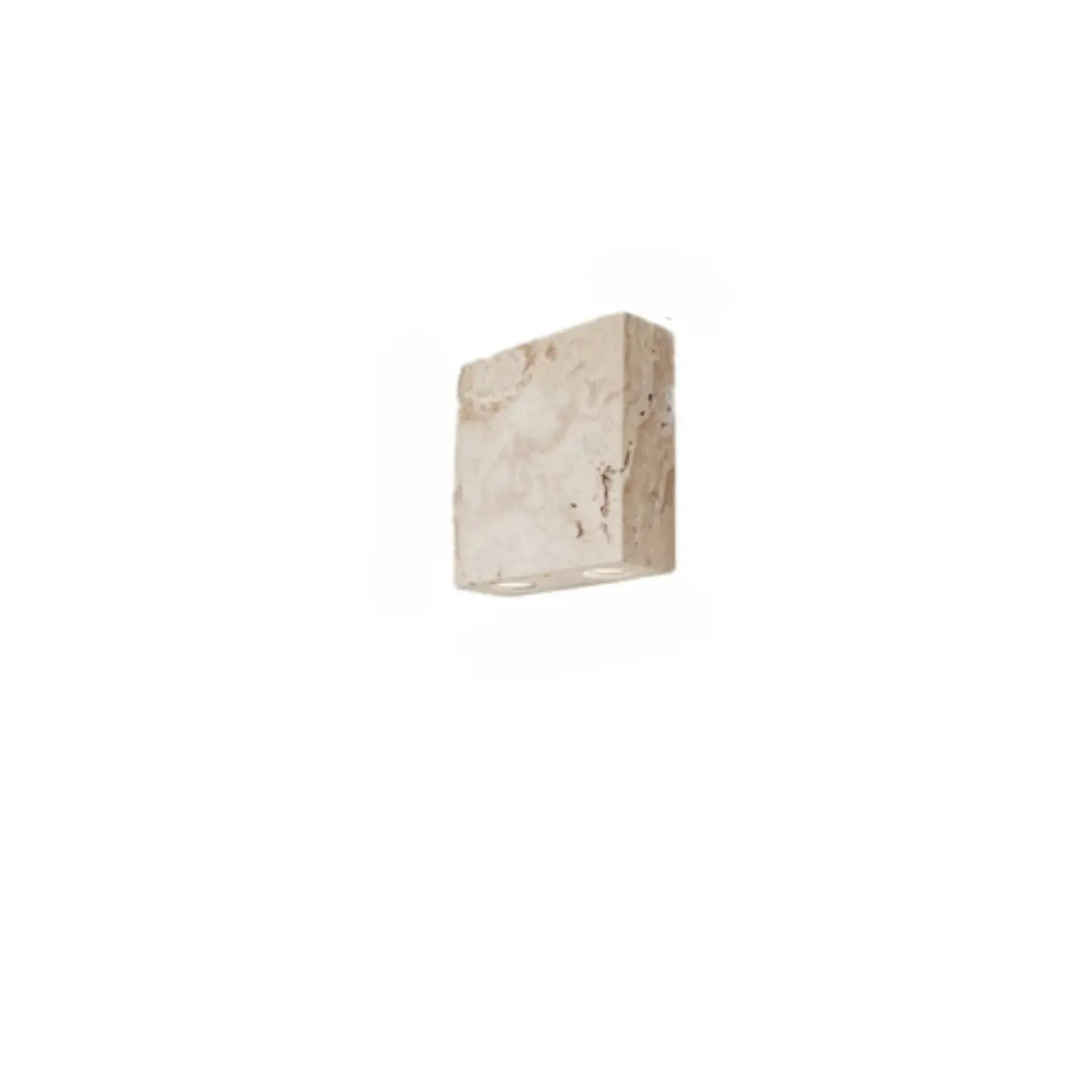 Modern Beige Stone Warm Light Wall Sconce