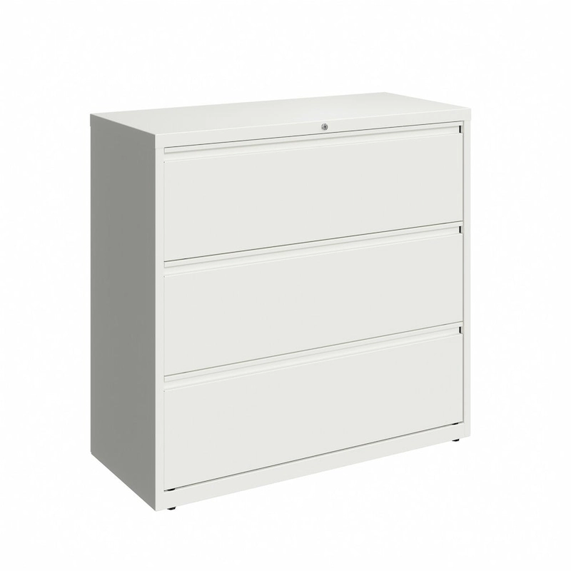 Hirsh 42-in Wide HL10000 Series 3 Drawer Lateral File Cabinet, White