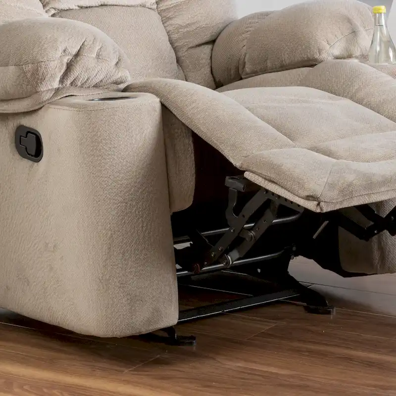 Christopher Knight Home Gannon Fabric Reclining Glider Club Chair