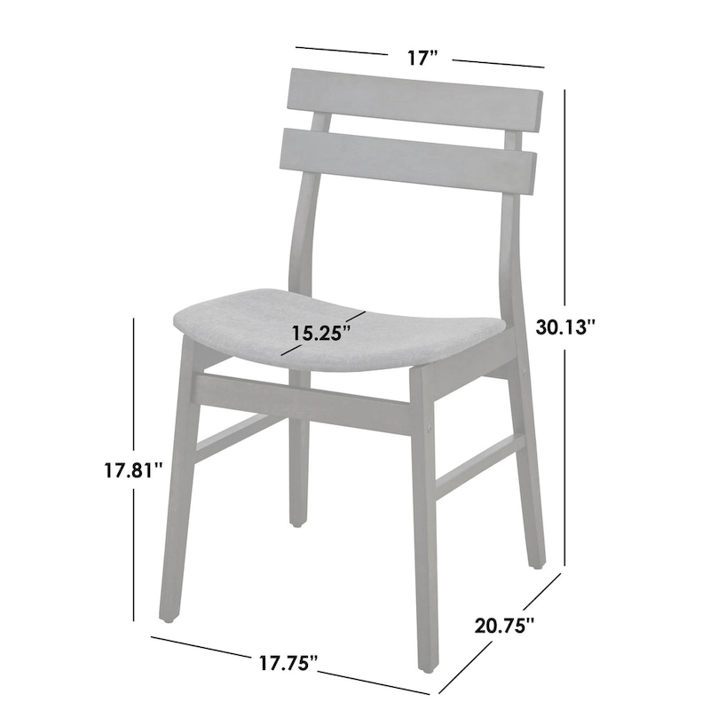 Simple Living Fiesta Solid Wood Dining Chair (Set of 4) - N/A