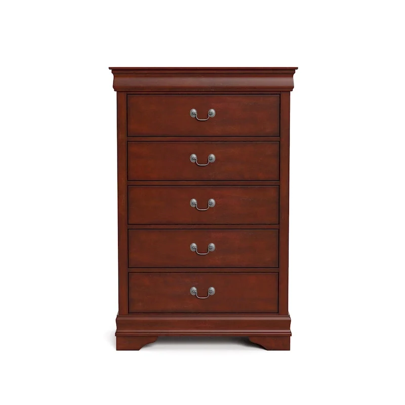 Furniture of America Devi Traditional 3-Piece Solid Wood Nightstand and Chest Set