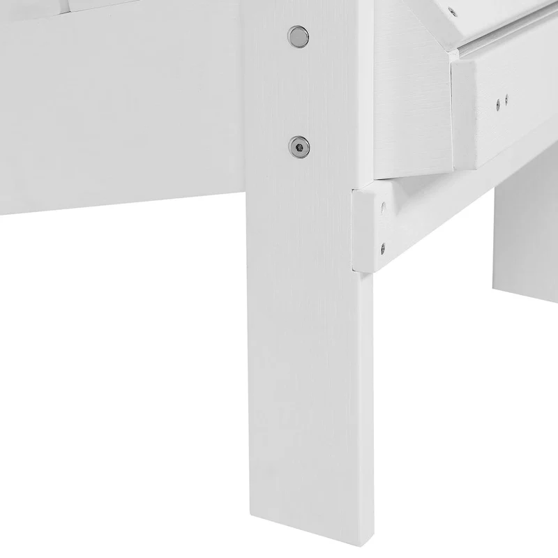 Seaton Folding Poly Adirondack Chair with Pull-out Ottoman, Set of 2