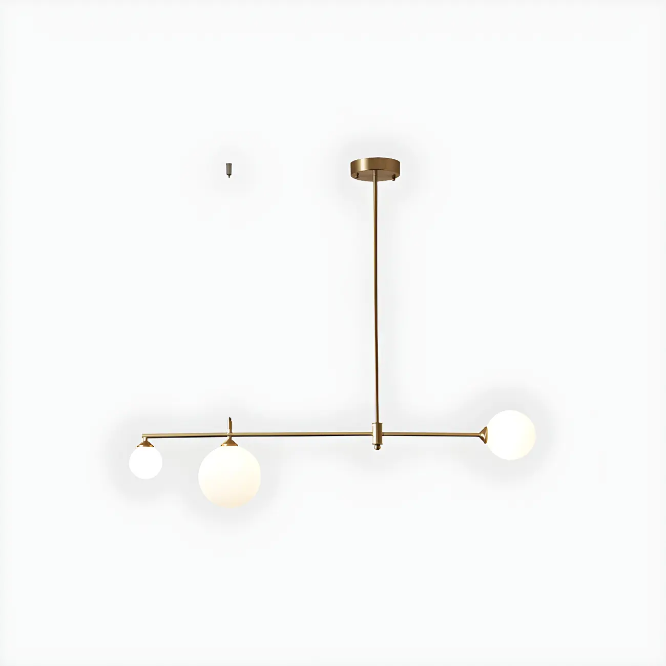 Modern Gold Globe Adjustable Island Pendant Light