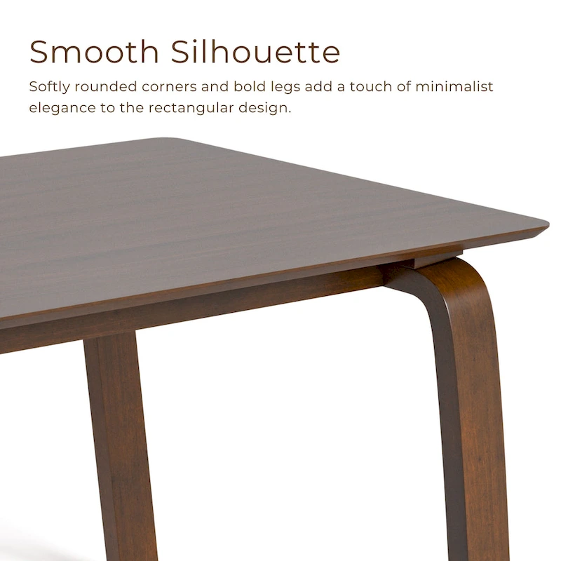 Furniture of America Beau I Mid-century Walnut 5-Piece Rectangle Dining Table Set