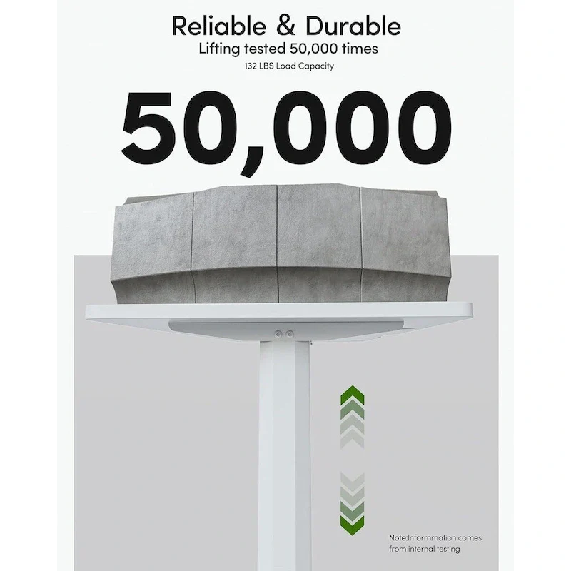 Electric Stand Up Height Adjustable Home Office Table, Sit Stand Desk with Splice Board