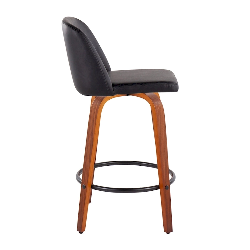 Carson Carrington Vallberga 26  Counter Stool with Black Round Footrest (Set of 2)