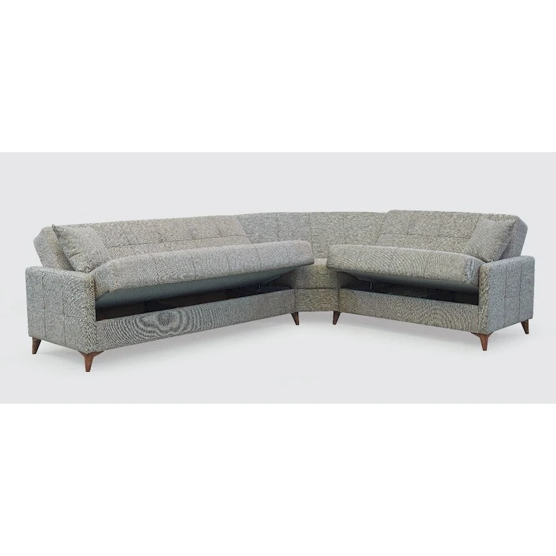 Nazim Fabric Convertible Sleeper Sectional Sofa