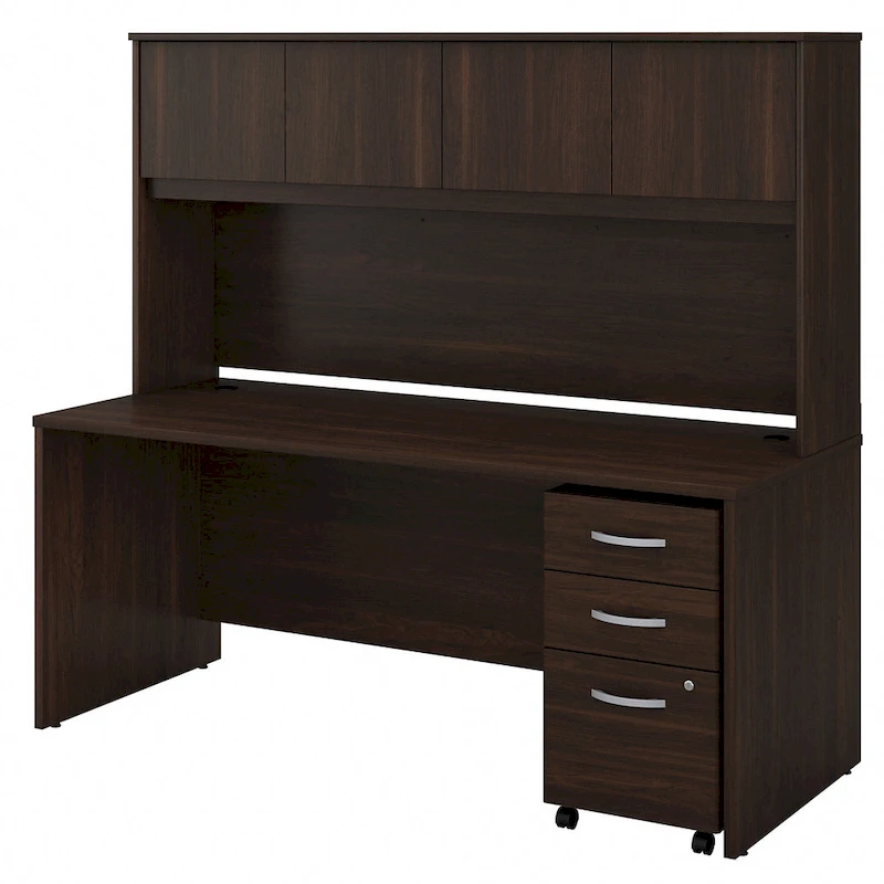 Studio C 72W Desk with Hutch and Drawers by Bush Business Furniture