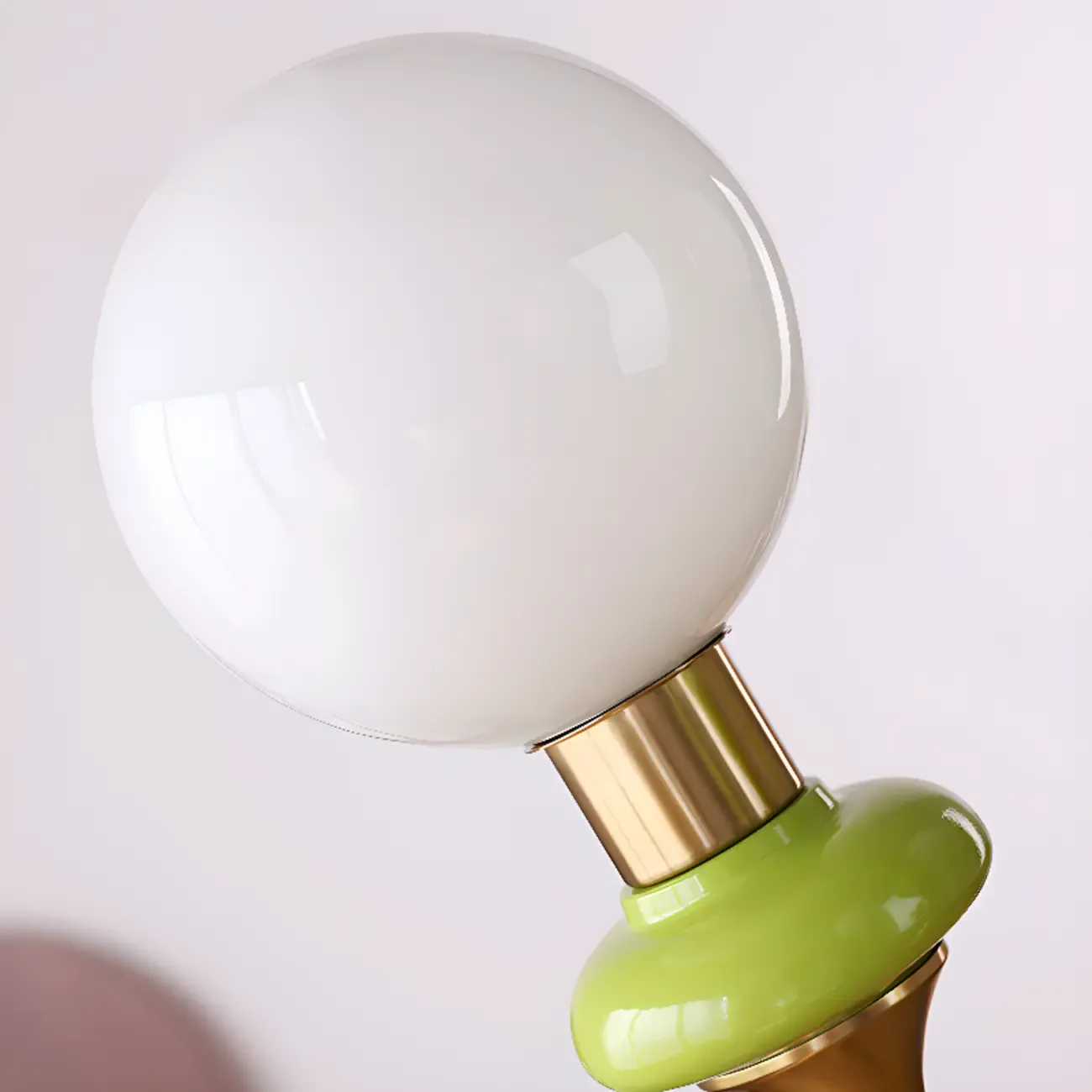 Adjustable Modern Green Globe Chandelier