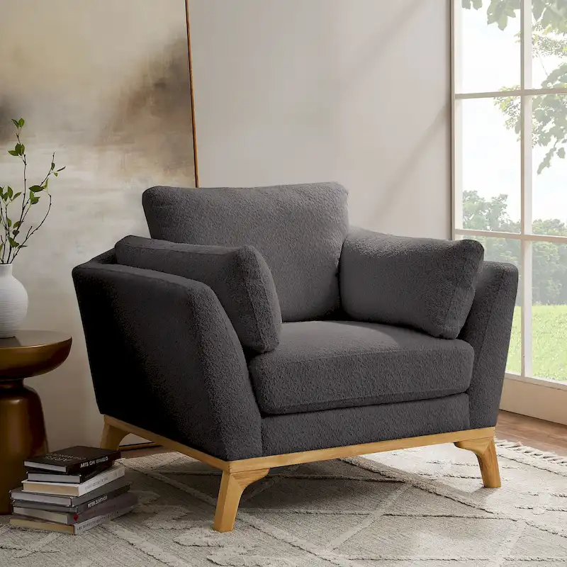 41.7 Modern Flared Arm Accent Chair