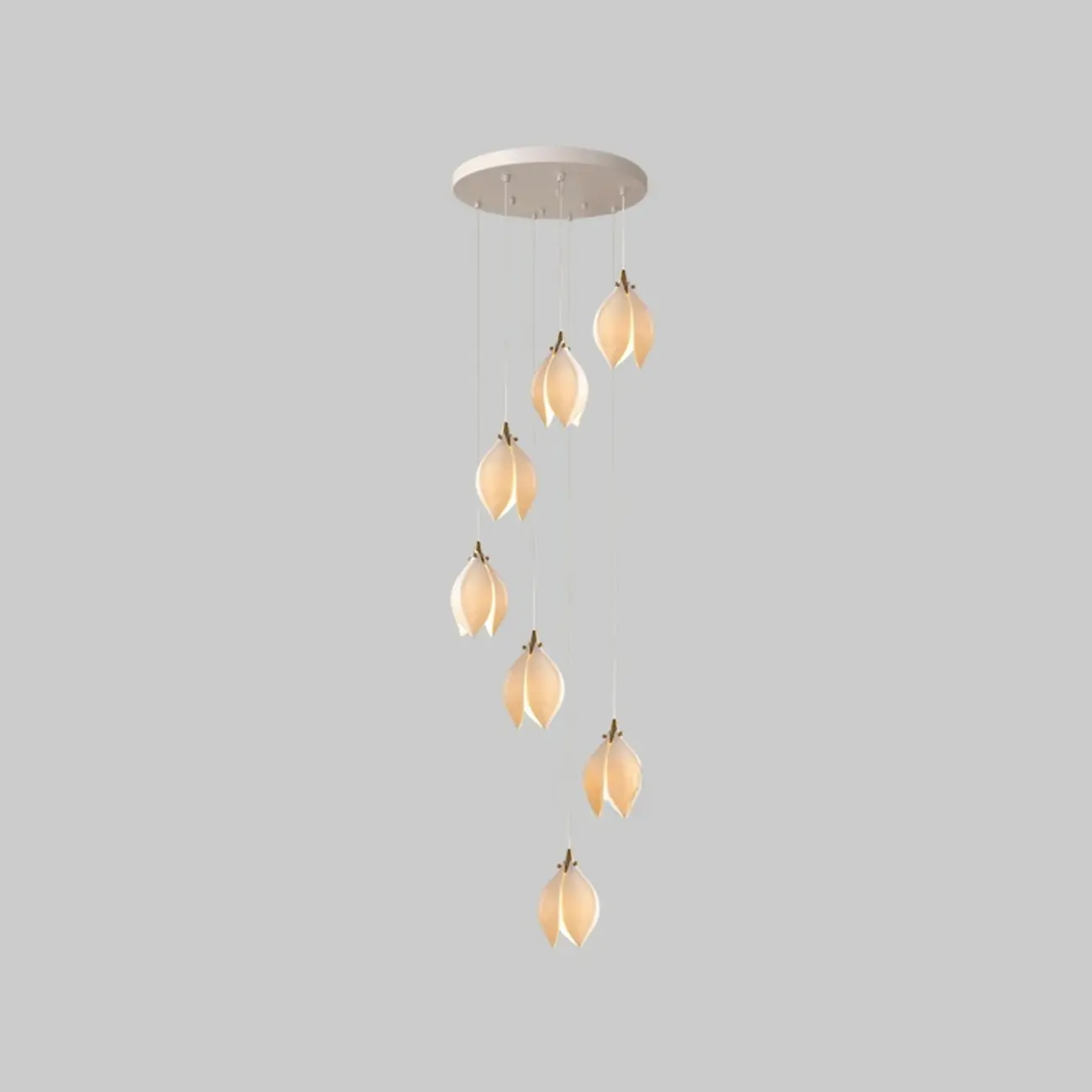 Elegant Ceramic Bud Shape LED Pendant Lamp