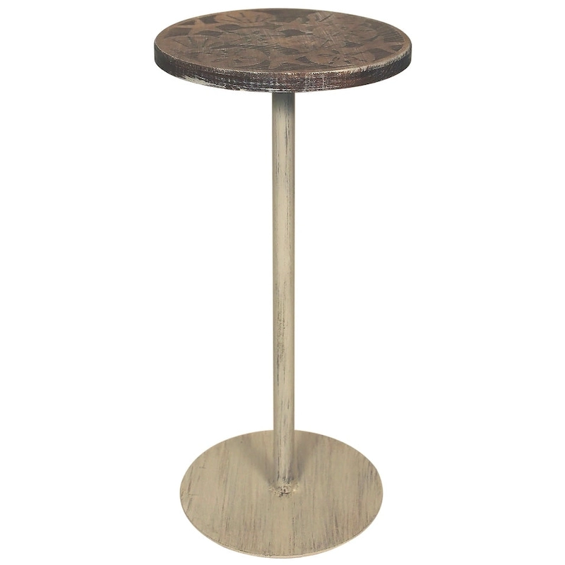 Small Coastal Round Drink Table