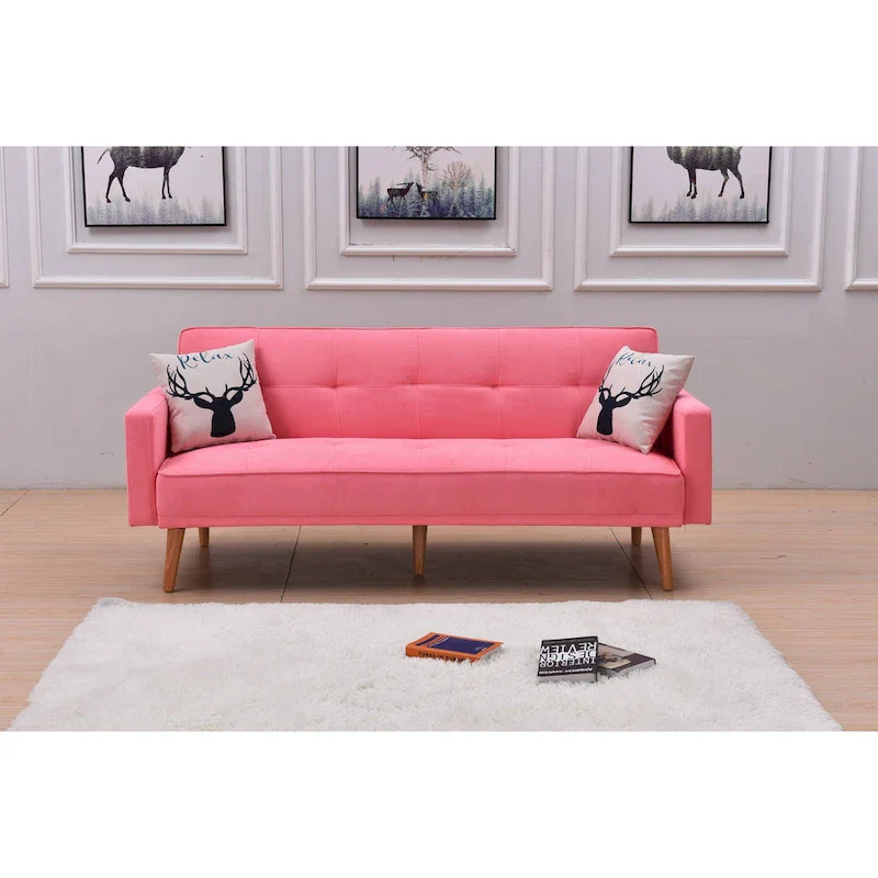 Modern Adjustable 3-position Sleeper Sofa Futon