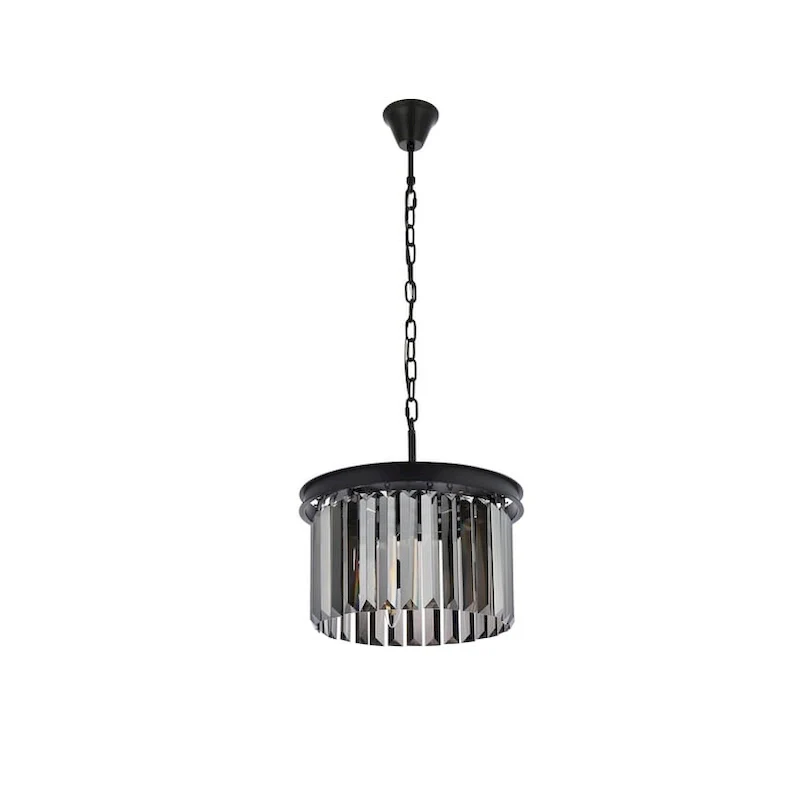 Royce Edge 3-Light Matte Black Pendant