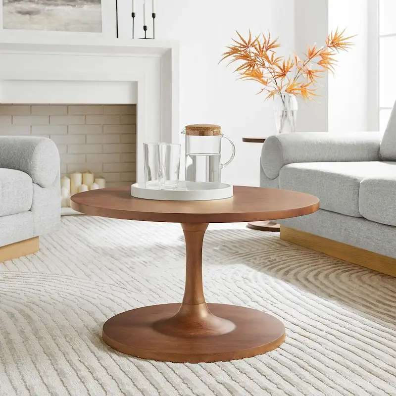 Lina 30 Round Wood Coffee Table