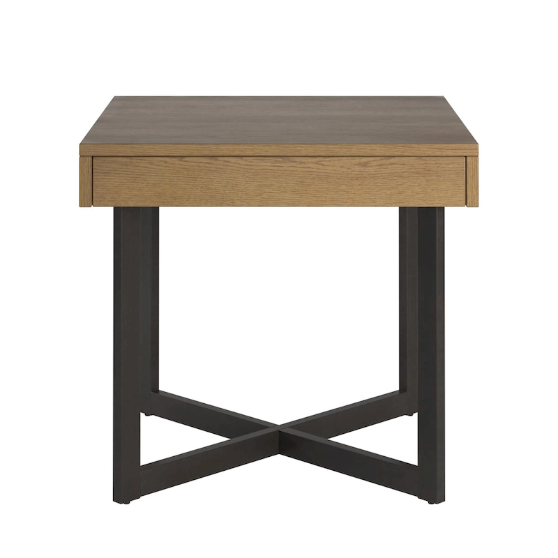 Eldersley Wood Finish End Table with One Drawer by iNSPIRE Q Modern