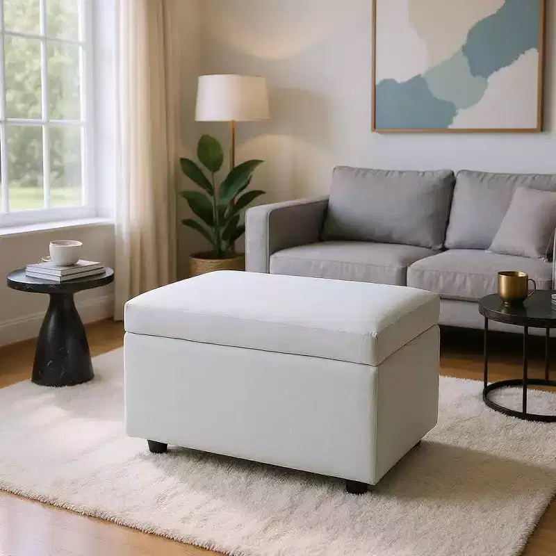 MAYEERTY Multi-Functional Storage Stool, Seating & Storage in One, Living Room Entryway