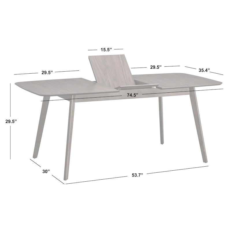 Simple Living Wave 7-piece Butterfly-Leaf Dining Set