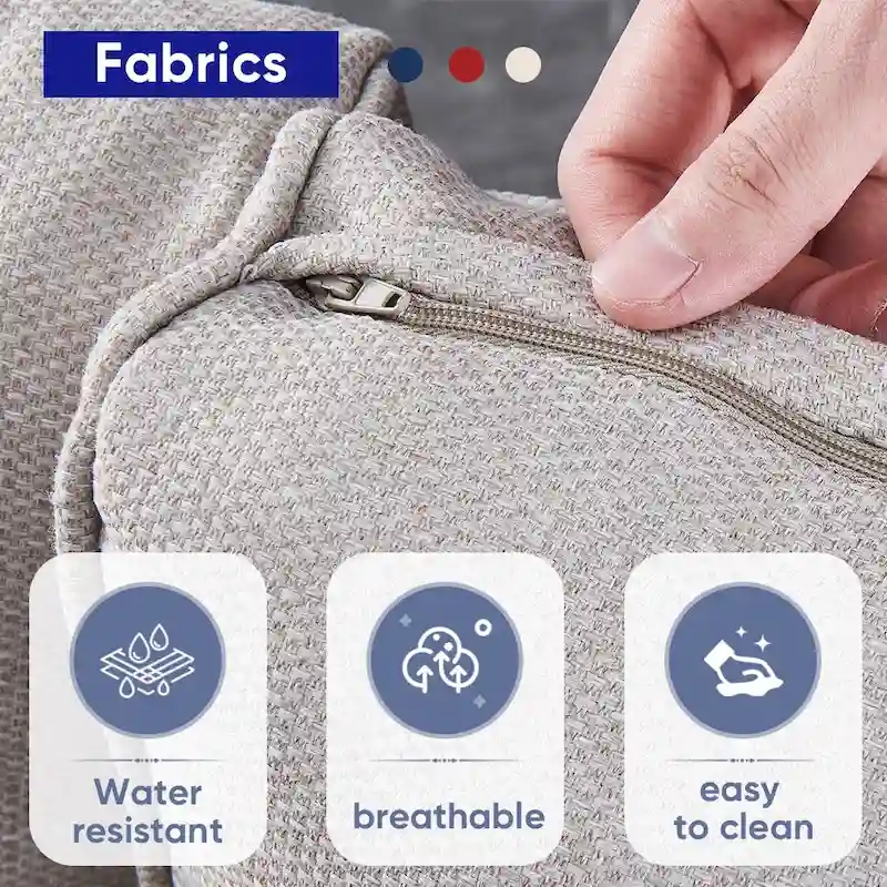 Patio Sofa with 2 Swivel Chair Coffee Table - Brown