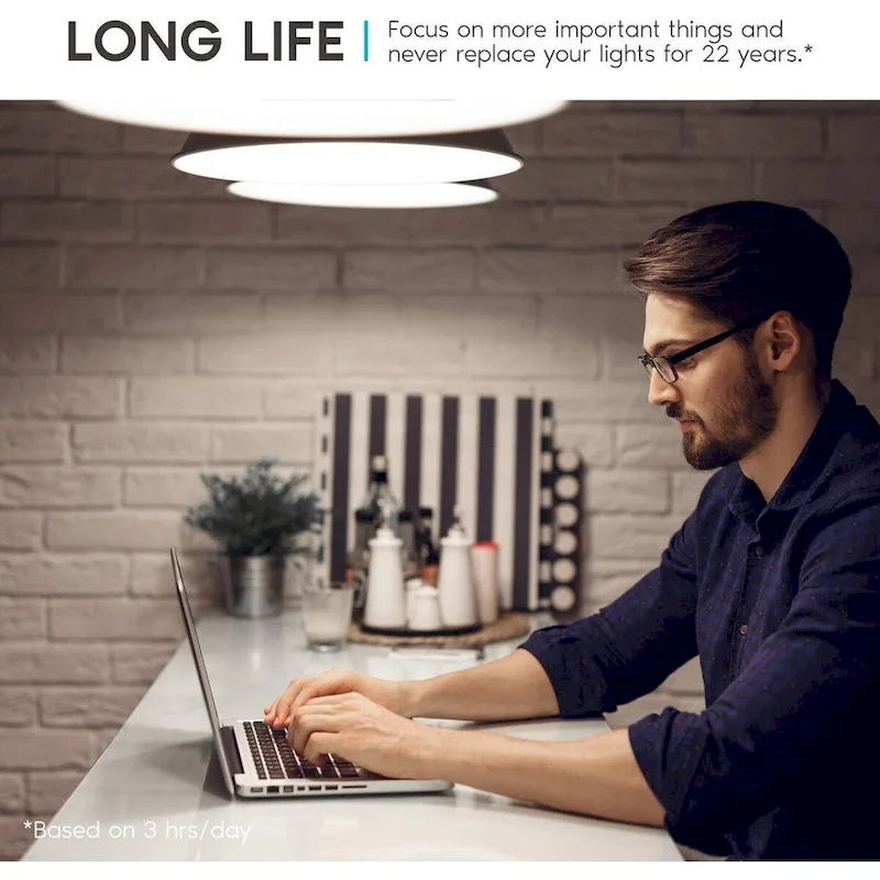 Luxrite A19 LED Light Bulb 60W Equivalent, Dimmable, 800 Lumens, Enclosed Fixture Rated, Energy Star, E26 Base (6 Pack)