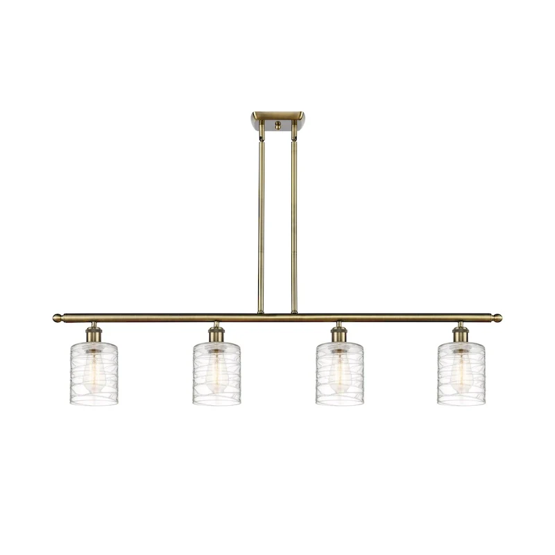 Innovations Lighting Ballston Cobbleskill - 4 Light 48  Island Light
