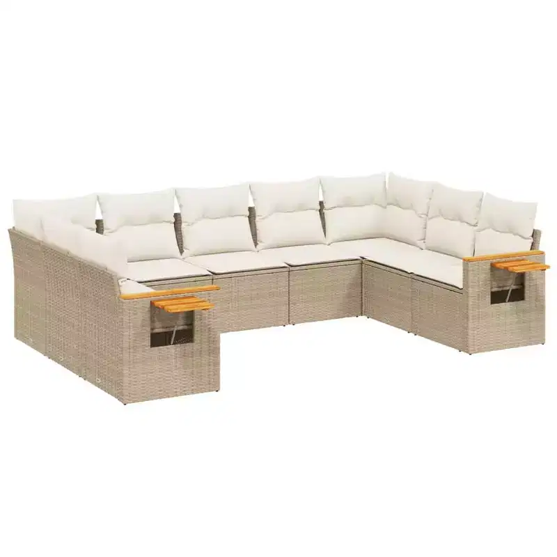 vidaXL Outdoor Sofa Set with Cushions in Different Colors