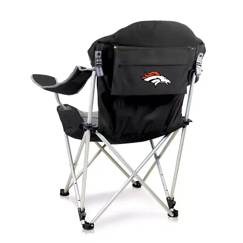 NFL Denver Broncos Reclining Camp Chair with Head Support